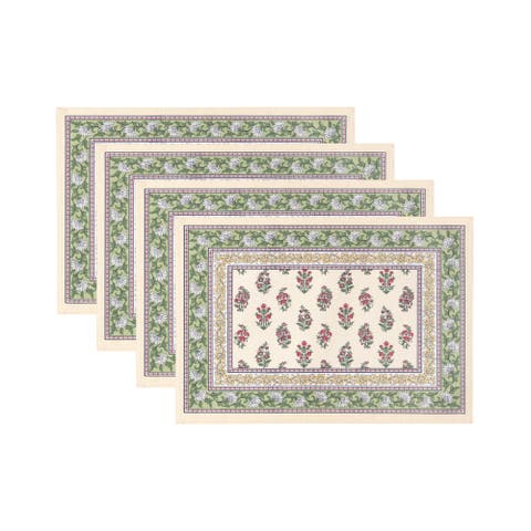 Nomad Harvest Block Print Placemats Set Of 4