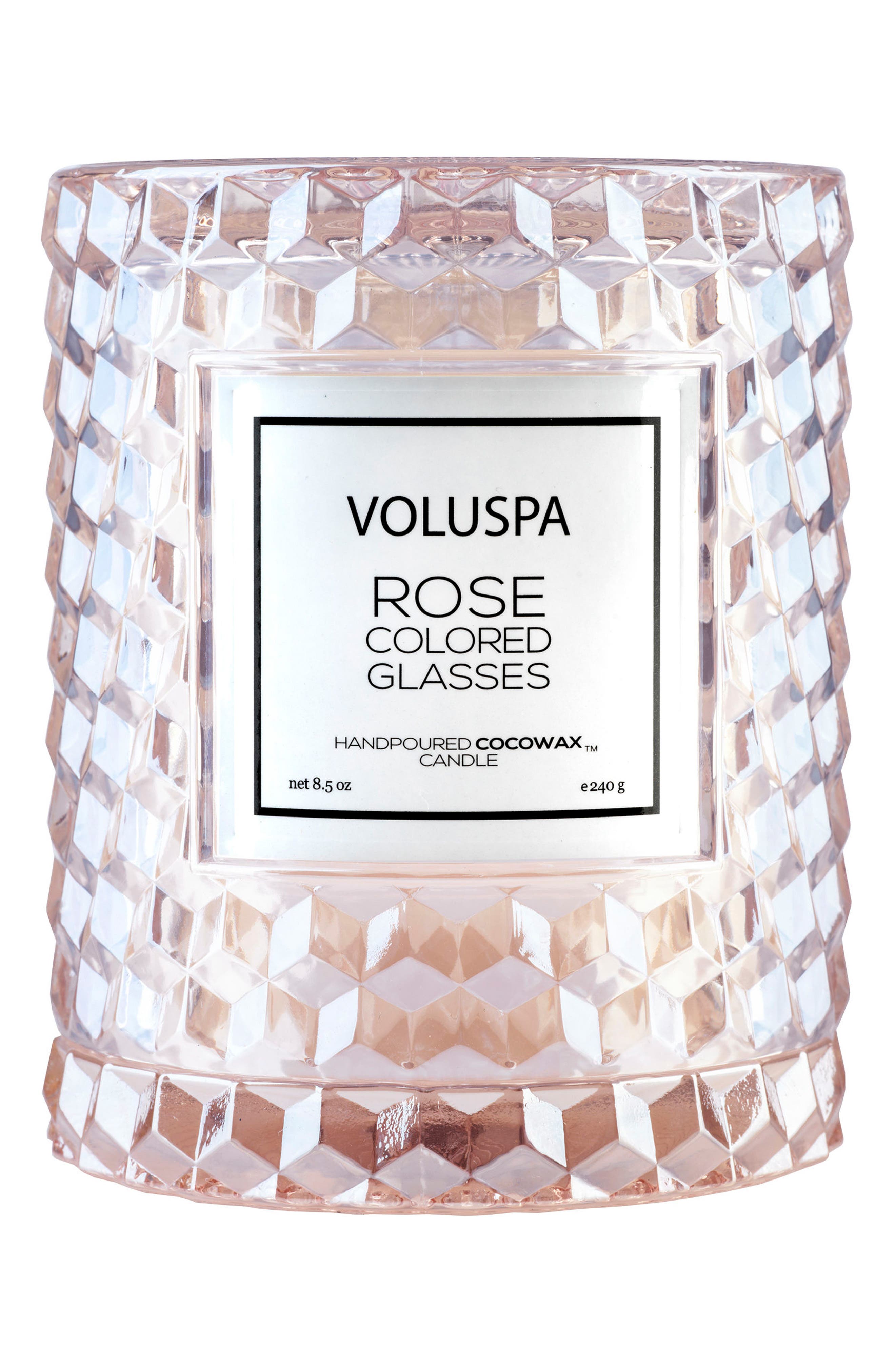 Voluspa Roses Icon Cloche Cover Candle