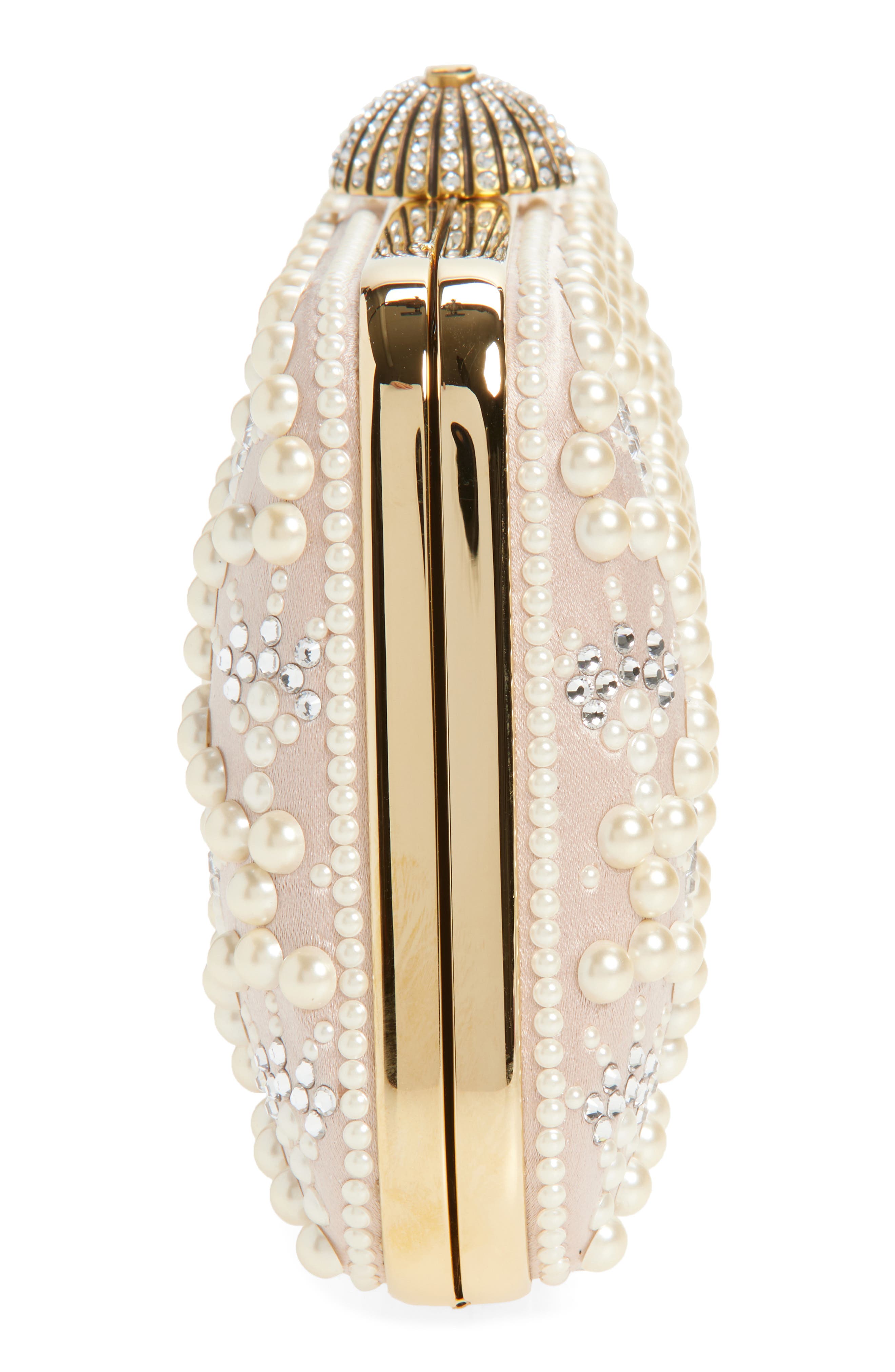 Valentino Garavani Carry Secrets Minaudière Clutch, Alternate, color, Ivory Multi