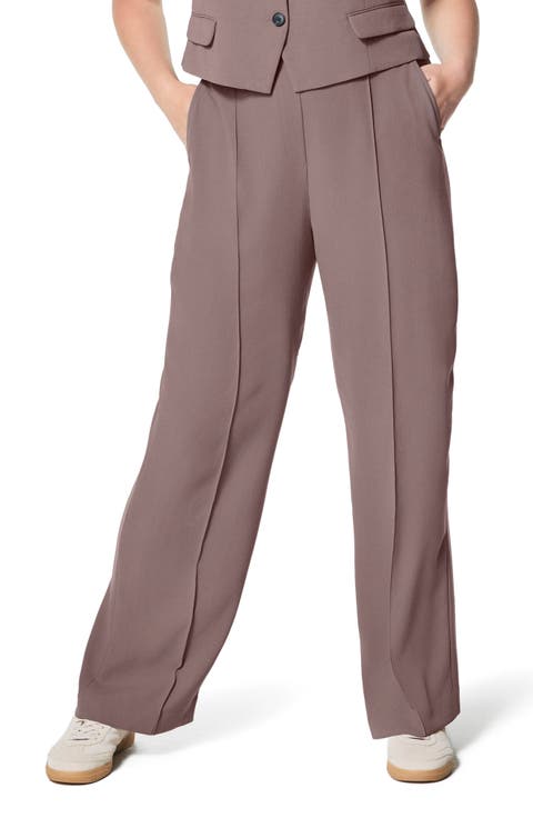 Crepe Straight Leg Pants (Regular, Petite 
Plus)