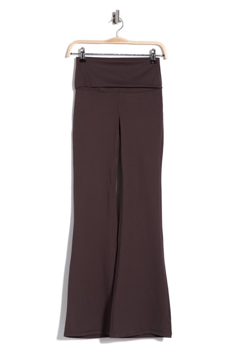 Florence Lux High Waist Flare Leggings, Alternate, color, CHOCOLATE TORTE