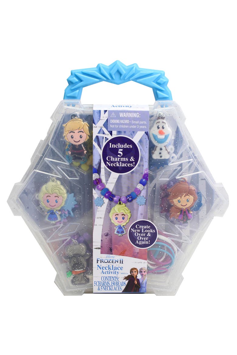 Frozen II DIY Necklace Activity Set with Charms & Beads, Kids Ages 3+, Main, color, Multicolored