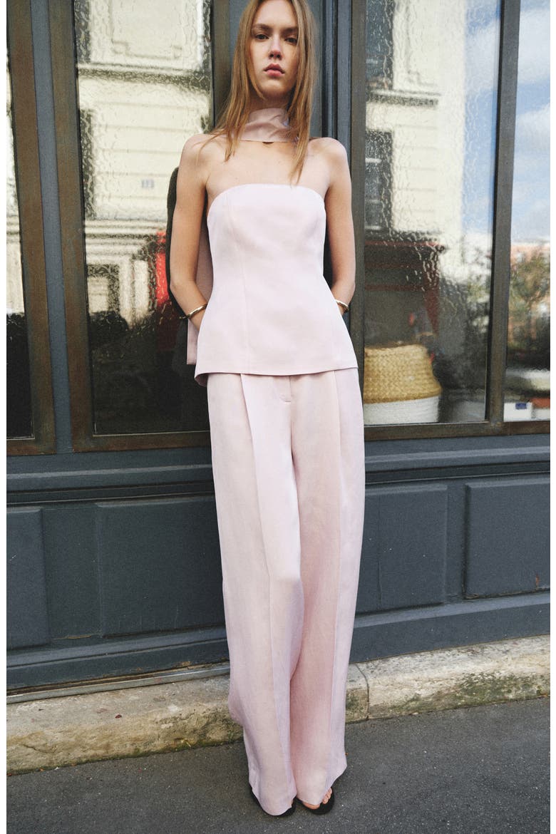Marina Scarf & Strapless Top Set, Alternate, color, LIGHT/ PASTEL PURPLE