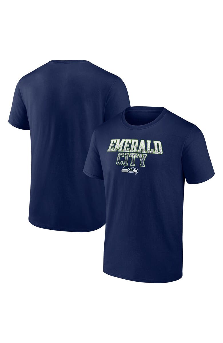 FANATICS Men's Fanatics College Navy Seattle Seahawks Heavy Hitter T-Shirt, Main, color, Navy
