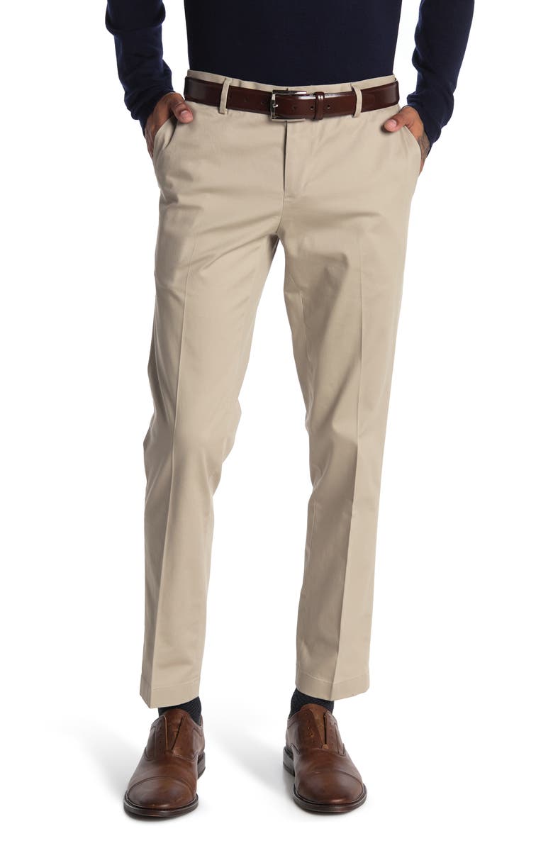 Brooks Brothers Soho Mid Rise Tapered Leg Pants, Main, color, 