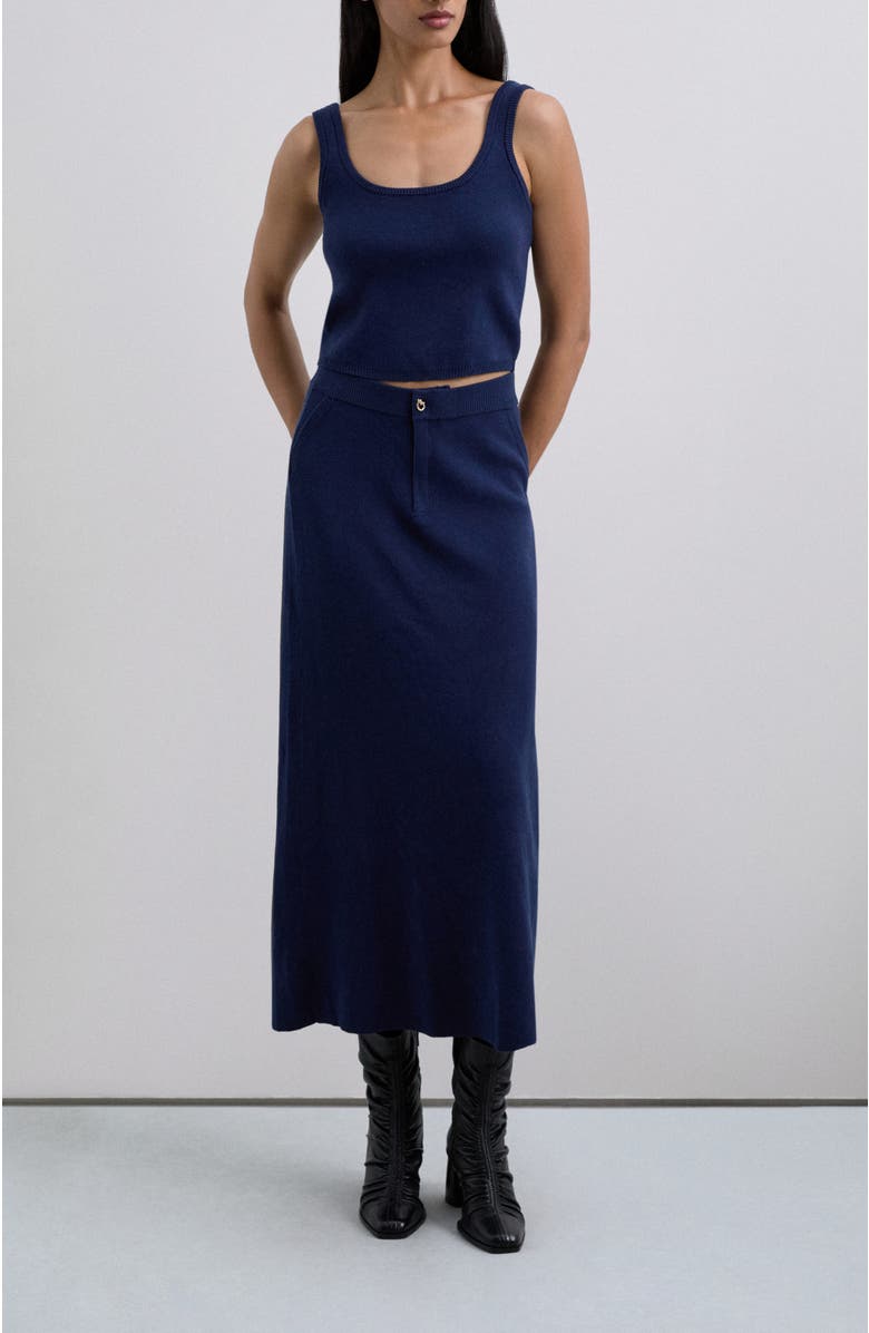 Scalpers Casualknit Top, Alternate, color, Navy