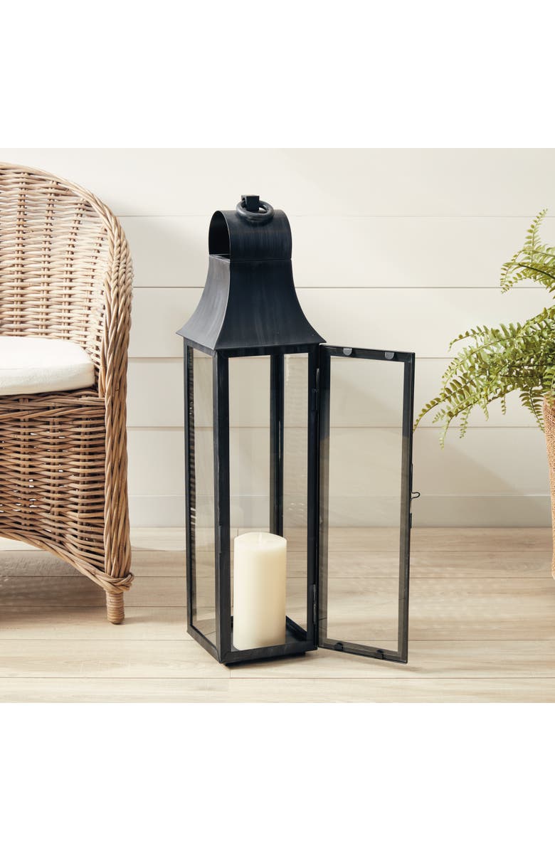Napa Home & Garden Geneva Outdoor Lantern 33", Alternate, color, Black