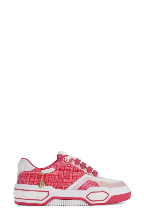 Shop Karl Lagerfeld Charna Lace Up Sneaker In Teaberry