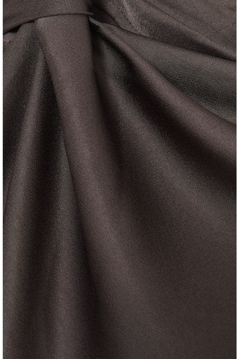 Kenzie Asymmetric Satin Gown, Alternate, color, MAUVE