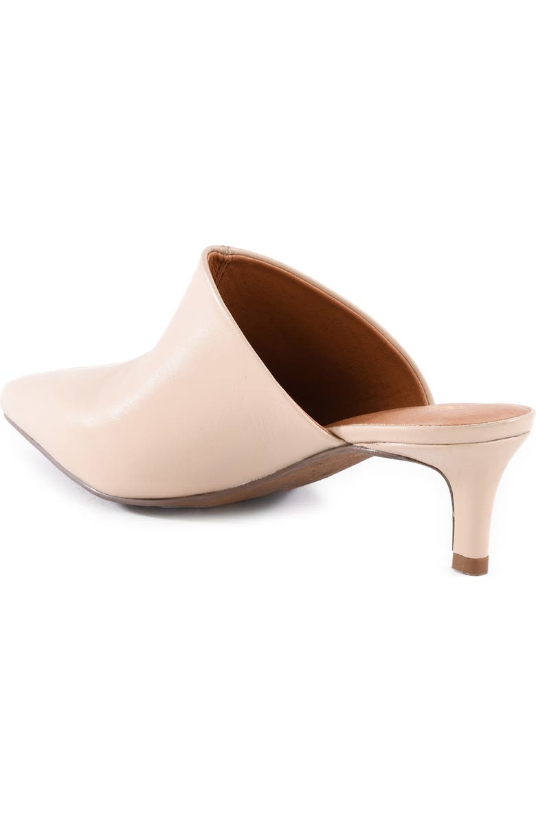 Seychelles Obsession Pointed Toe Kitten Heel Mule, Alternate, color, Beige Leather