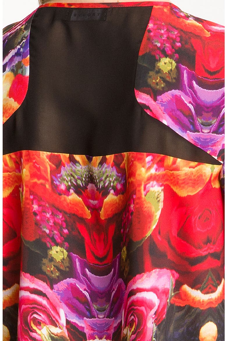 High-Low Digital Print Tee, Alternate, color, FLORAL PRINT