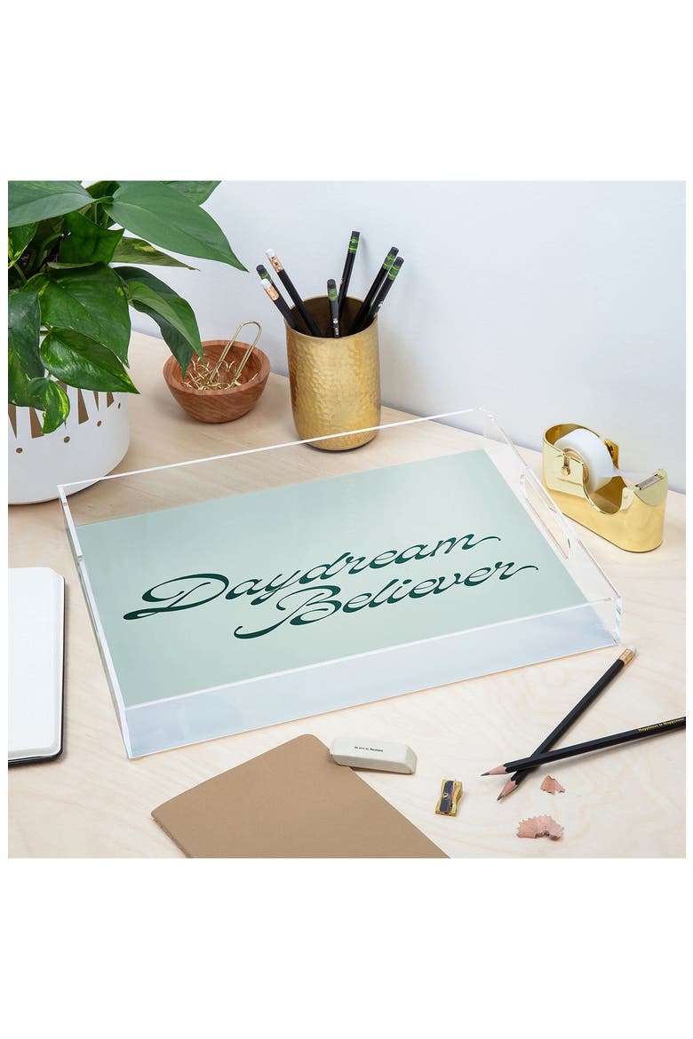 Daydream Believer Acrylic Tray, Alternate, color, GREEN