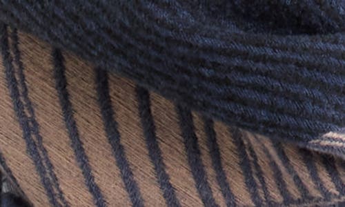 Vince Camuto Diamond Feather Fringe Scarf In Gray