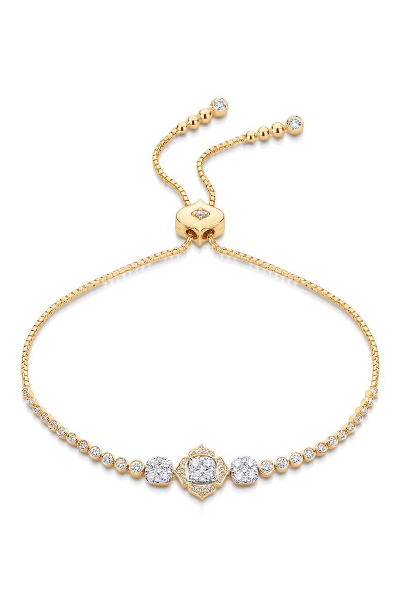 Leela Diamond Slider Bracelet, Main, color, YELLOW GOLD