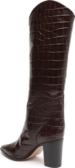 Maryana Pointed Toe Block Heel Knee High Boot