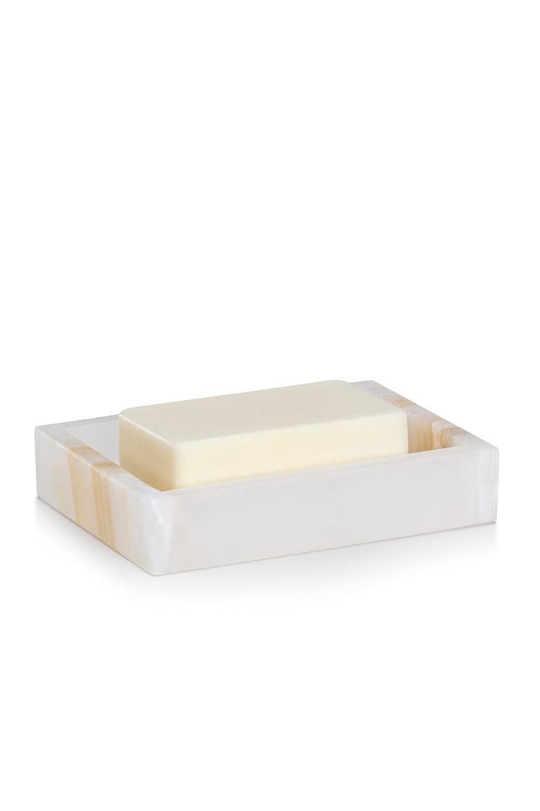 Onix Amber Soap Dish, Main, color, BEIGE