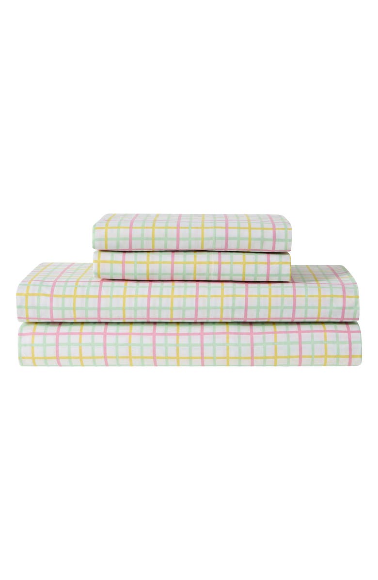 Hallmark Chromatic Grid Sheet Set, Main, color, White Multi