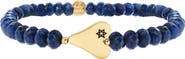 MARLYN SCHIFF Aliza Juadica Lapis Lazuli Beaded Stretch Bracelet