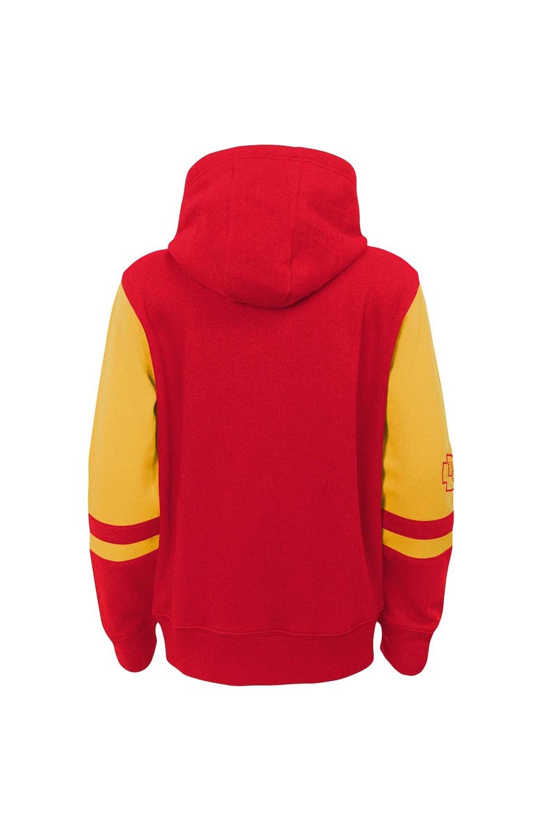 Outerstuff Youth Red Kansas City Chiefs Colorblock Full-Zip Hoodie, Alternate, color, Red