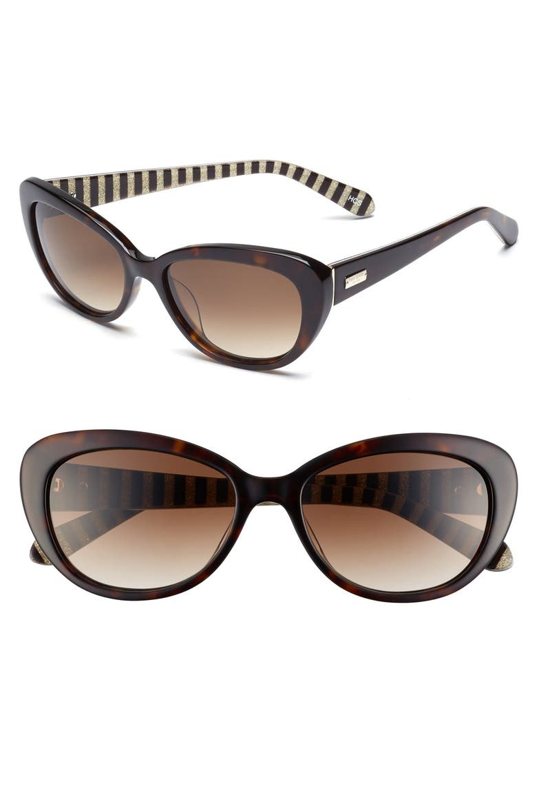 'inga' cat eye sunglasses, Main, color, TORTOISE/ BROWN GRADIENT