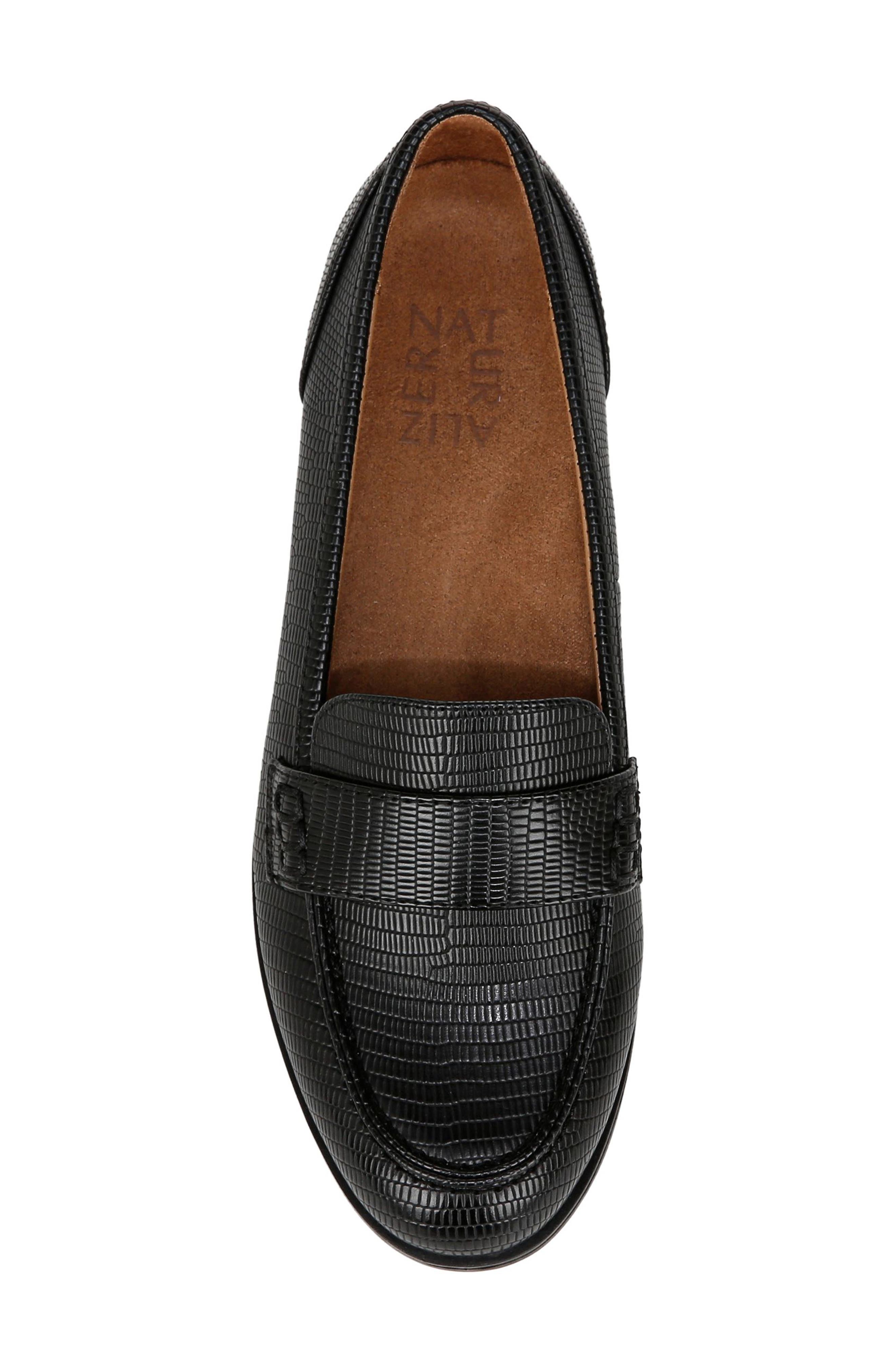 Naturalizer Milo Loafer, Alternate, color, Black Faux Leather