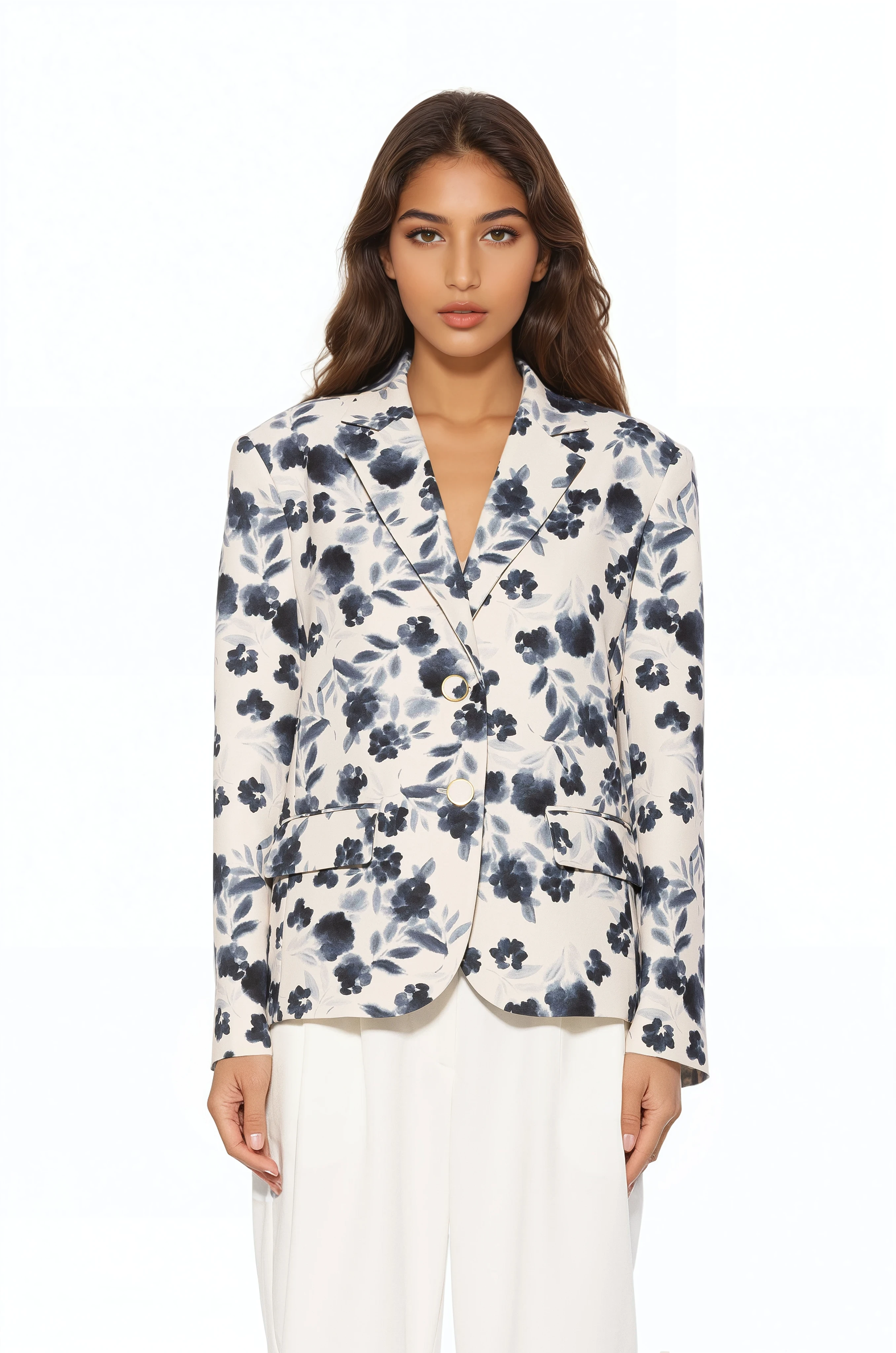 Noa Printed Boyfriend Blazer