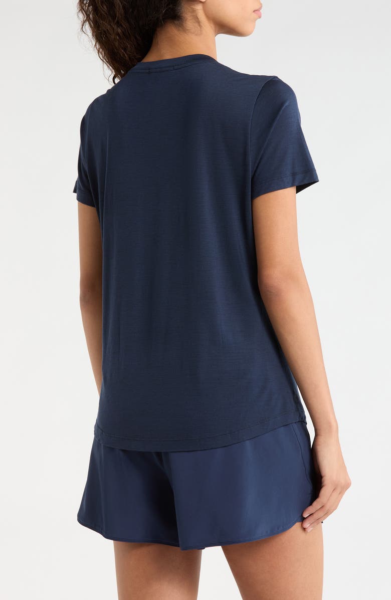 Smartwool Active Ultralite V-Neck T-Shirt, Alternate, color, Deep Navy