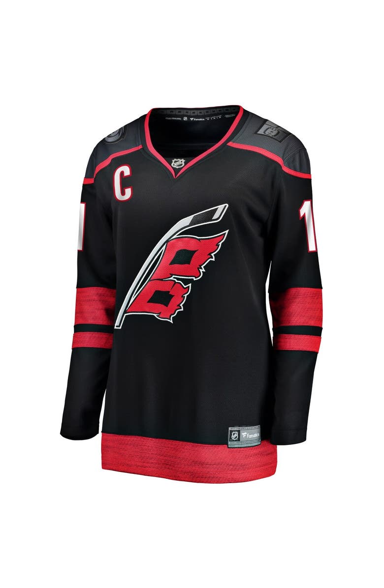 FANATICS Women's Fanatics Branded Jordan Staal Black Carolina Hurricanes Home Captain Patch Breakaway Player Jersey, Alternate, color, 