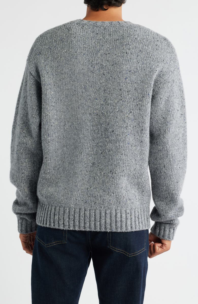 FRAME Sailor Merino Wool Blend Sweater, Alternate, color, Grey Melange