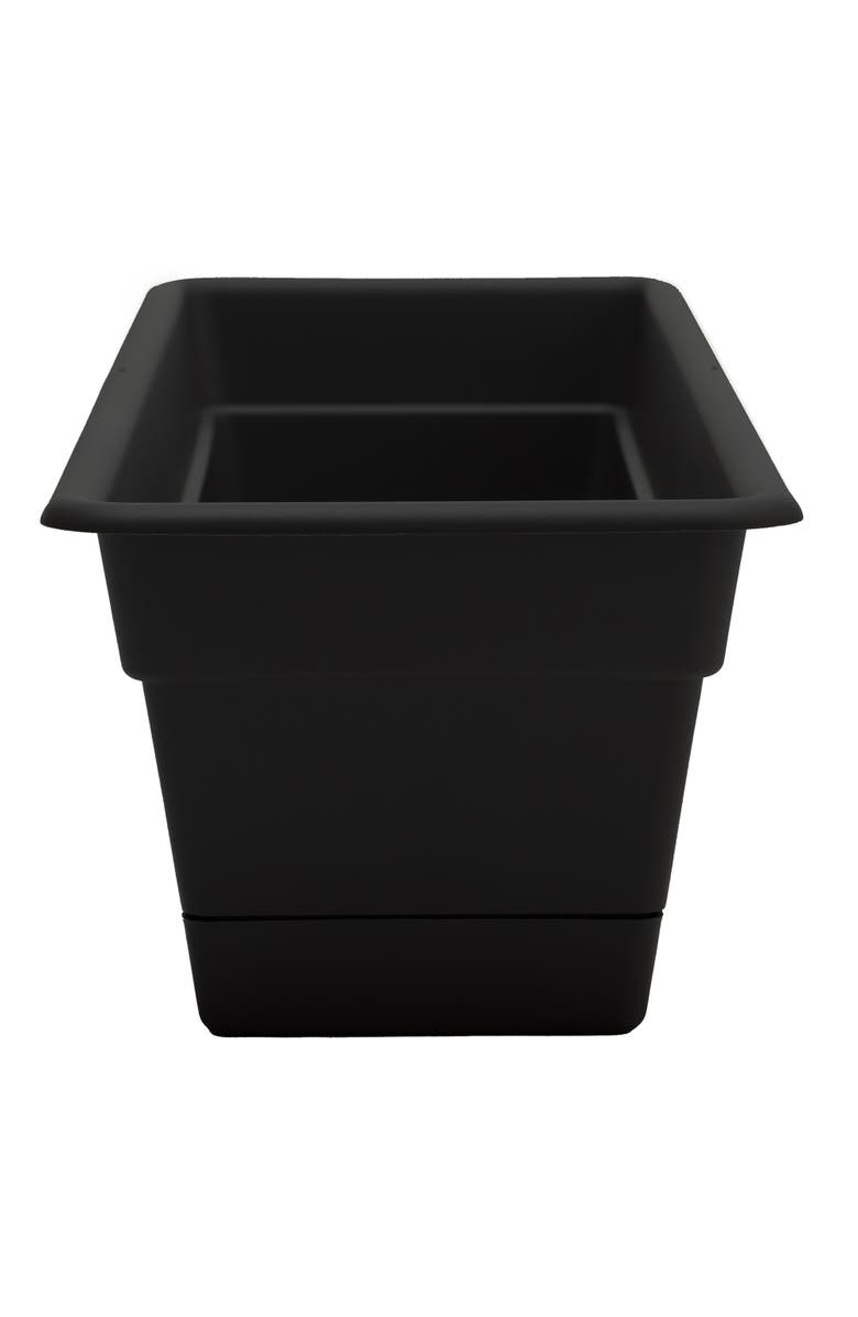 Bloem 18 Inch Dura Cotta Window Box Planter, Black, Alternate, color, Black
