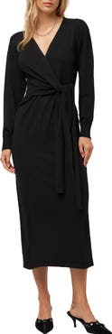 FIFTEEN TWENTY Raya Wrap Midi Sweater Dress