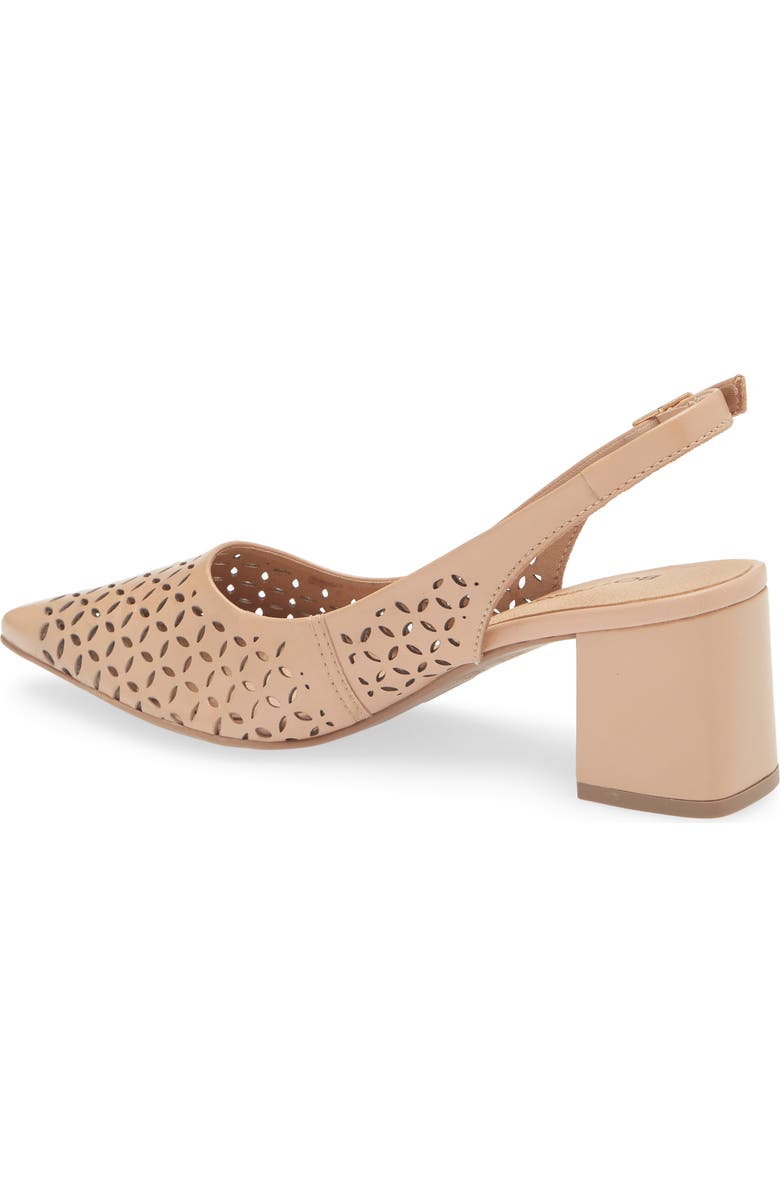 Bottero Janet Slingback Pointed Toe Pump, Alternate, color, Brown Sugar