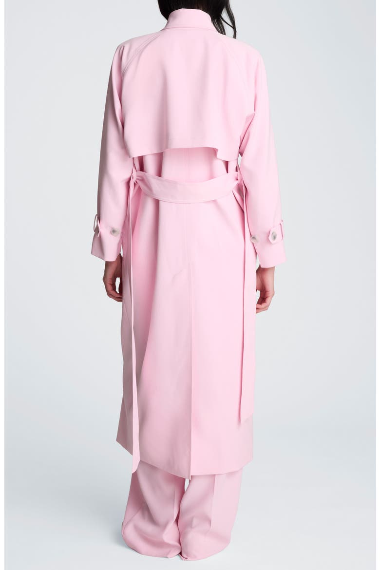 Belted Trench Coat, Alternate, color, CHINTZ PINK