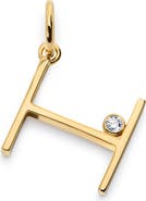 Monica Vinader Lab Grown Diamond Initial Pendant