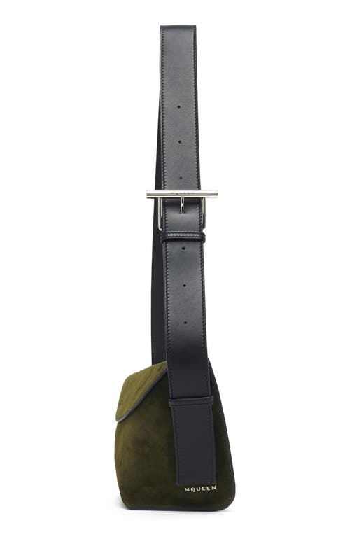 Alexander Mcqueen Mcqueen Large T-bar Suede Sling Bag