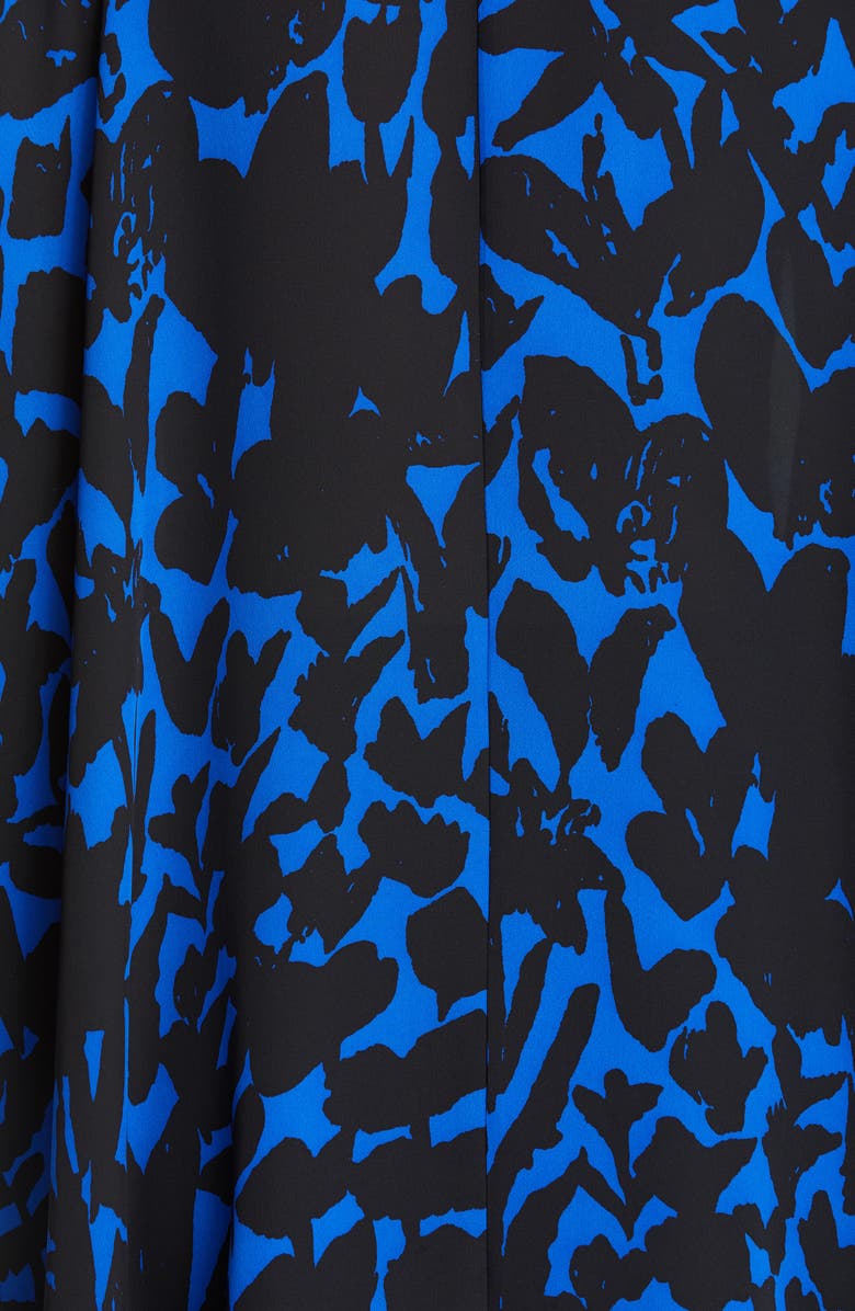 St. John Collection Floral Markings Satin Shirt, Alternate, color,