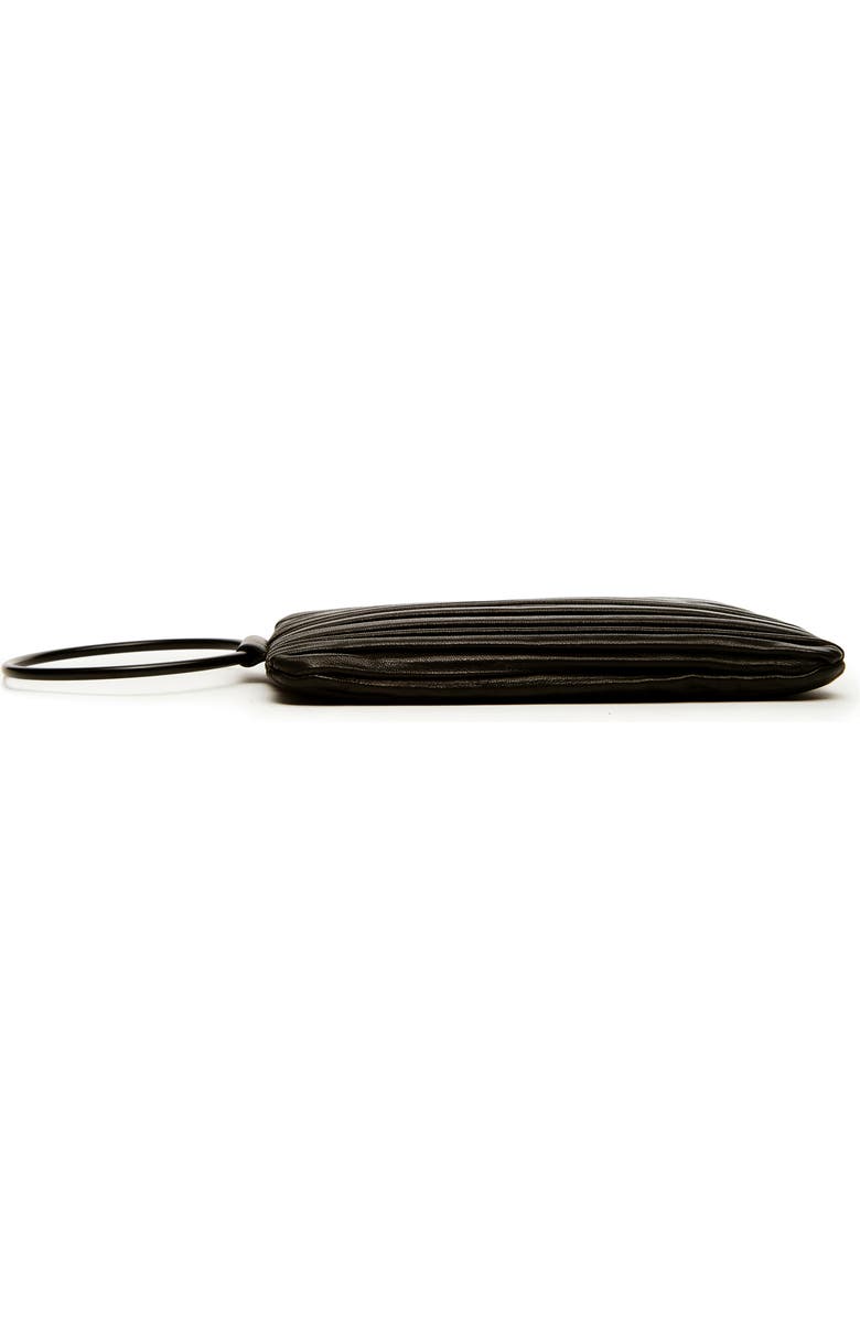 Thacker Nolita Pleated Leather Clutch, Alternate, color,