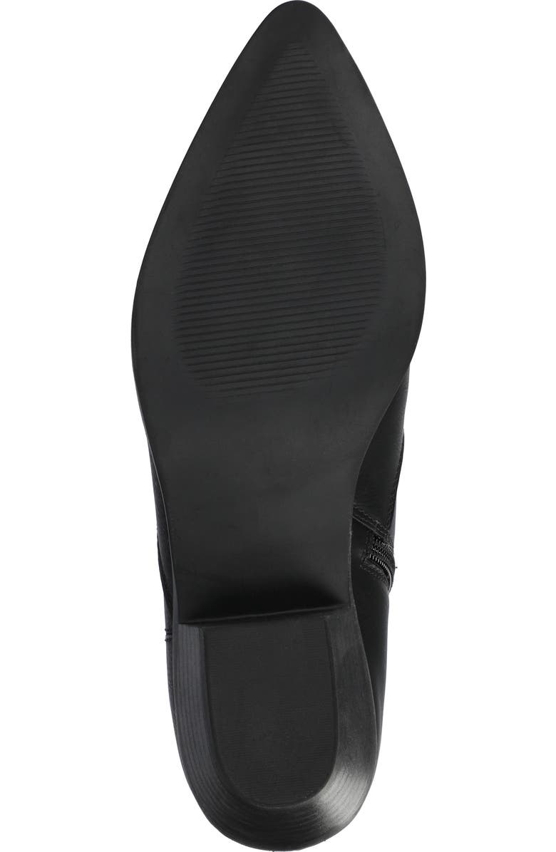 Journee Collection Taliah Western Ankle Boot - Wide Width Available, Alternate, color, Black