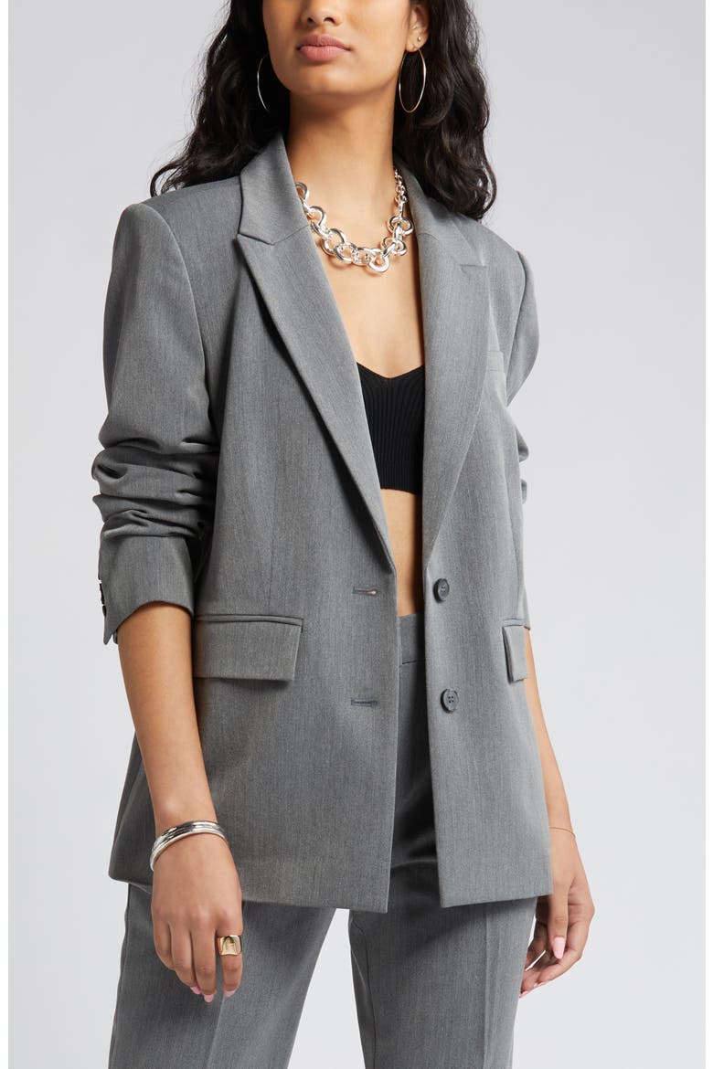 Suit Blazer, Alternate, color, GREY HEATHER