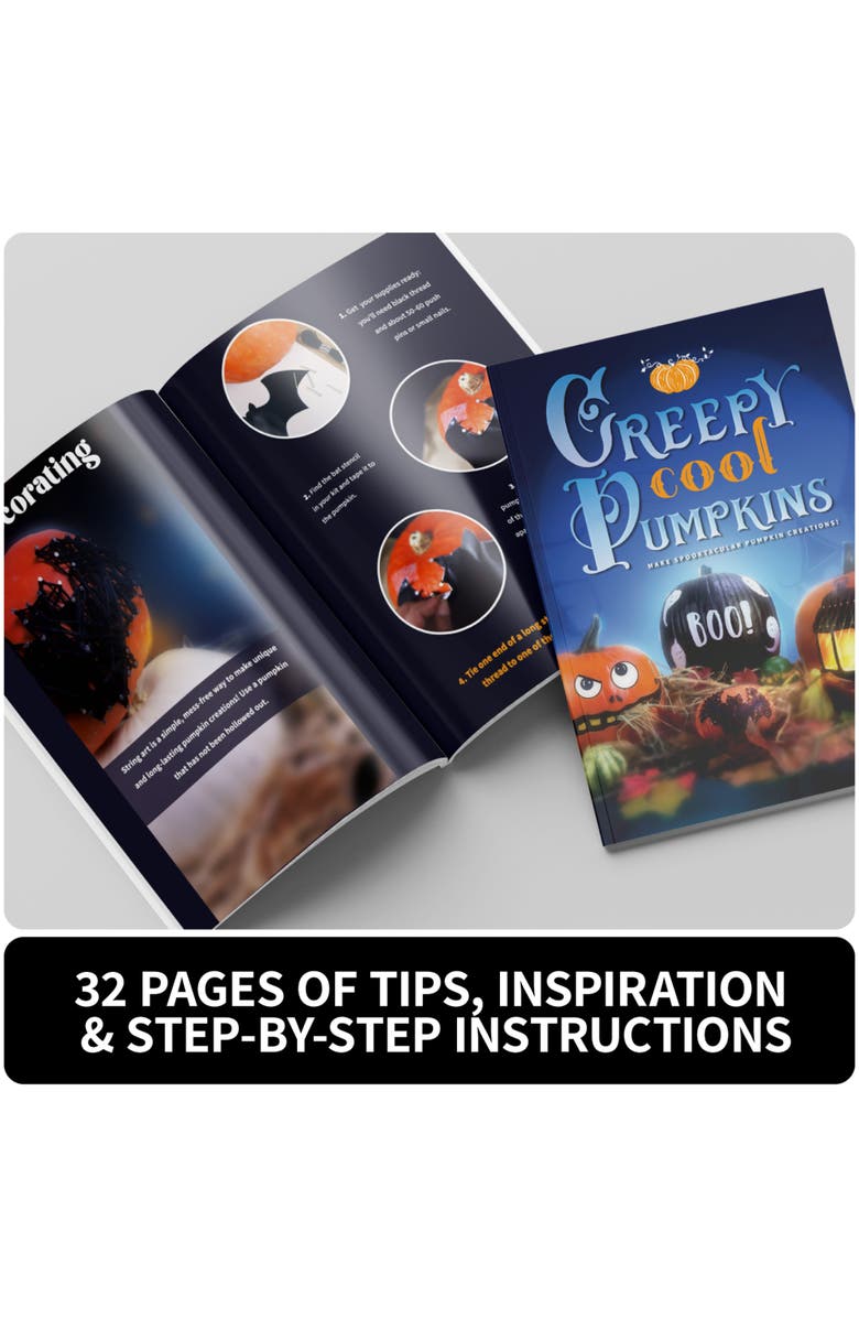 Kits For Kids Creepy Cool Pumpkins Kit, Alternate, color, Multicolored