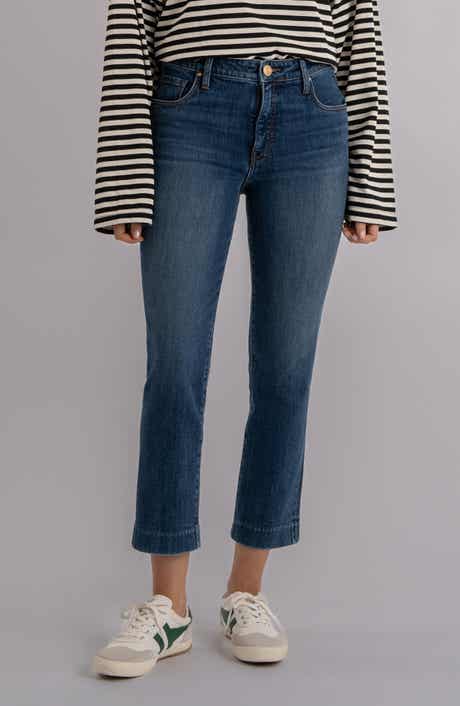 Reese Crop Slim Straight Leg Jeans