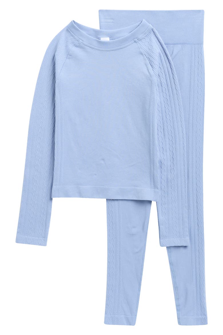 Kids' Starla Long Sleeve Top & Leggings Set, Main, color, FOREVER BLUE