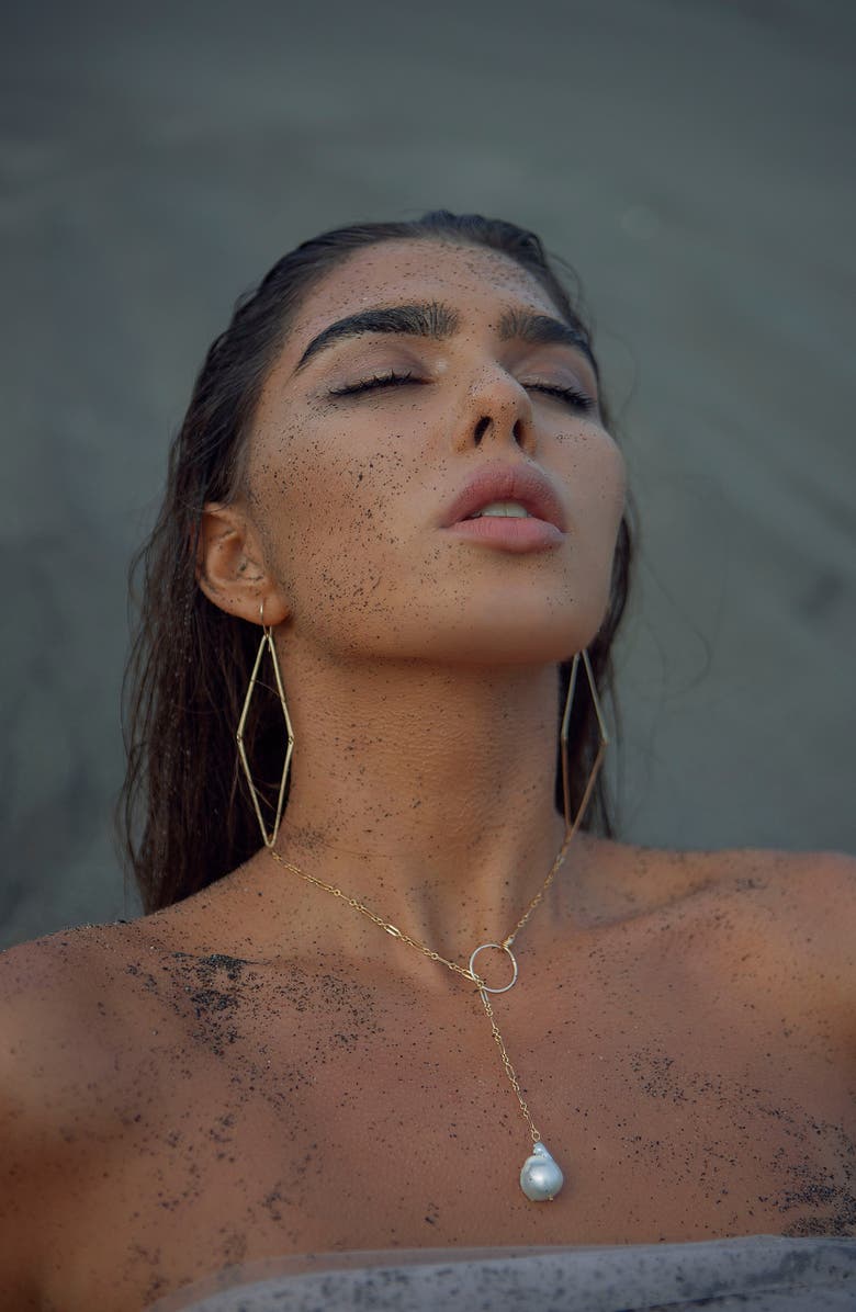 ALBISIA Amy Lariat, Alternate, color, 14K Gold Filled / Pearl