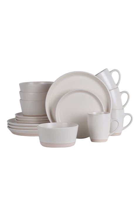 Jules Stoneware 16-Piece Dinnerware Set