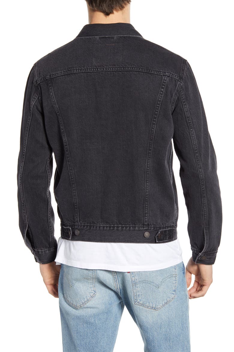 Levi's® Denim Trucker Jacket, Alternate, color, LIQUORICE