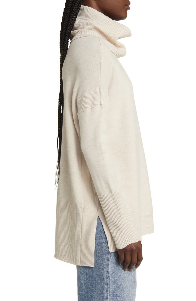 French Connection Babysoft Cowl Turtleneck Sweater, Alternate, color, 