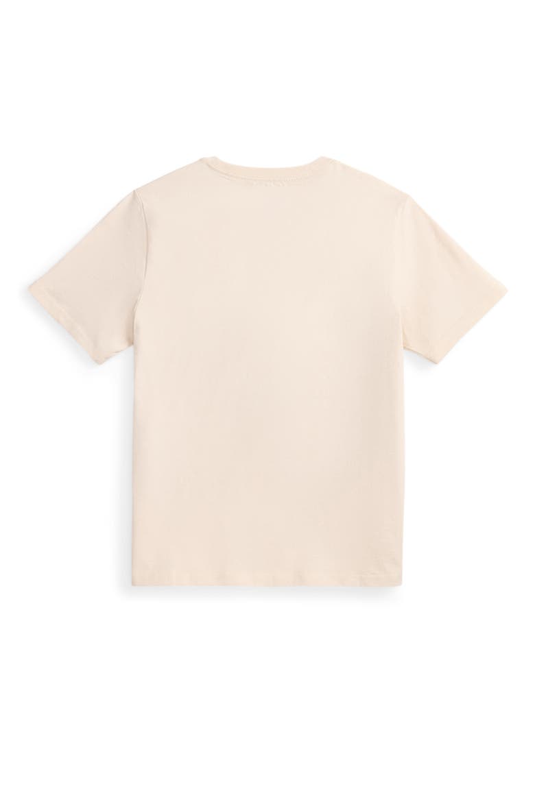 Kids' Short Sleeve Cotton Jersey T-Shirt, Alternate, color, WINTER CREAM