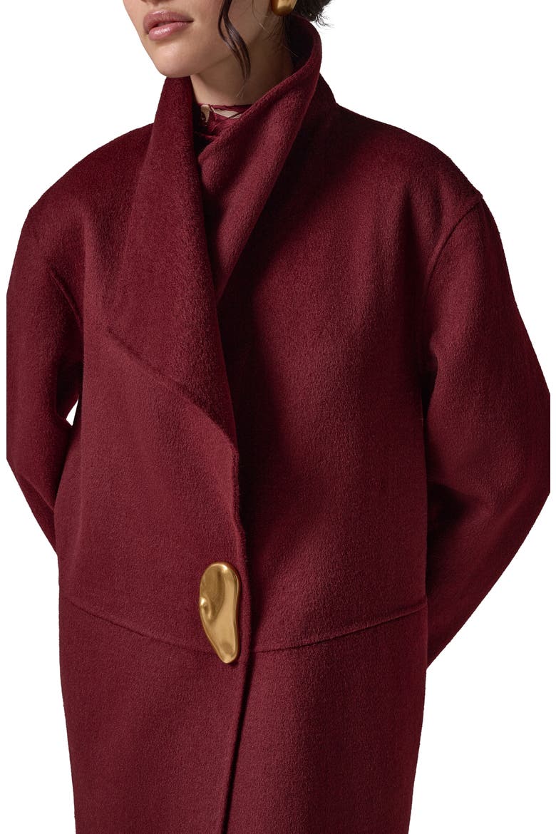 Longline Coat, Alternate, color, BLK CHERRY