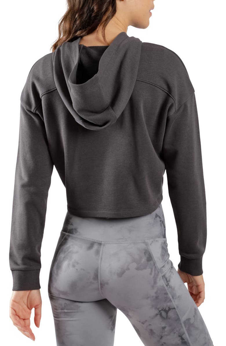 90 DEGREE BY REFLEX Hoodie & Shorts 2-Piece Set, Alternate, color, 