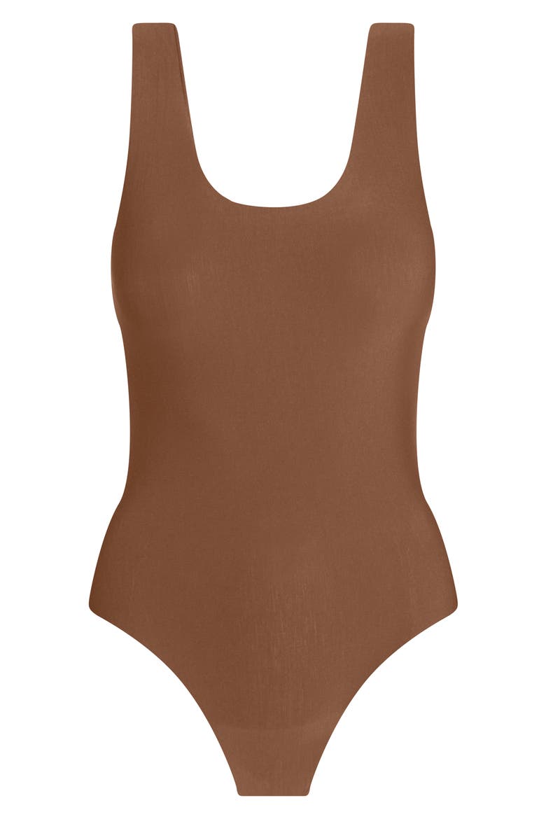 Butter Tank Bodysuit, Alternate, color, CINNAMON